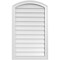 Ekena Millwork Arch Top Surface Mount PVC Gable Vent: Functional, w/ 2"W x 1-1/2"P Brickmould Frame, 22"W x 36"H GVPAR22X3602SF - alternate 1